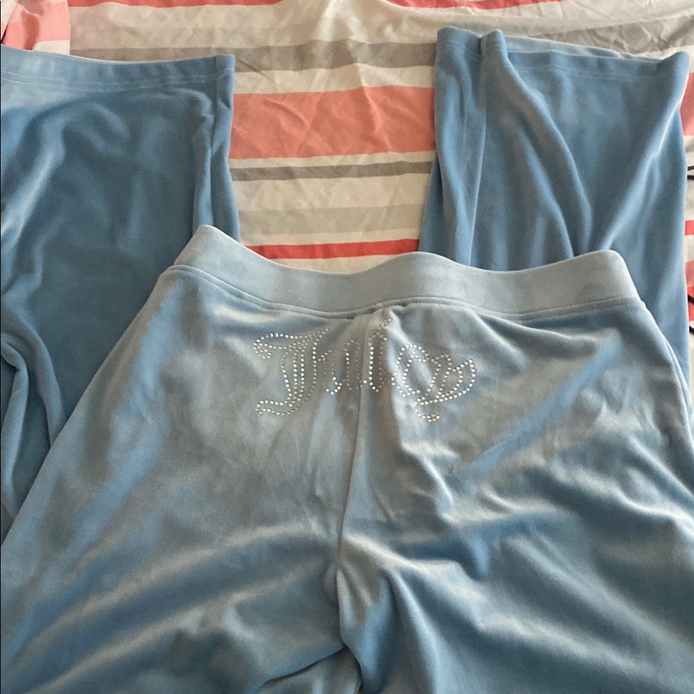Juicy Couture Light Blue Velour Pants